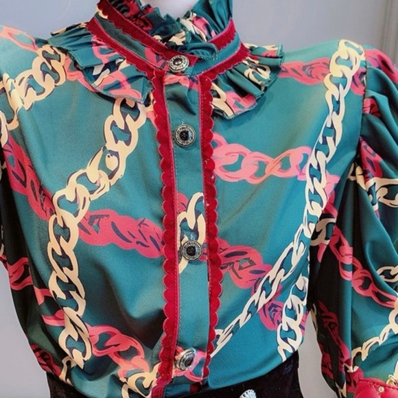 🆕 Zayla Top Green - Large - Picture 1 of 2